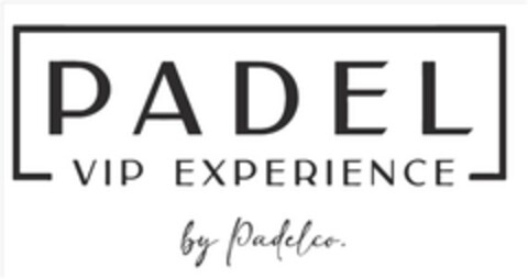 PADEL VIP EXPERIENCE BY PADELCO. Logo (EUIPO, 14.12.2021)