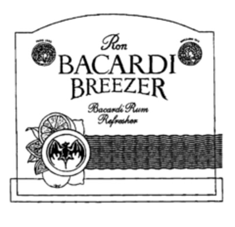 Ron BACARDI BREEZER Bacardi Rum Refresher Logo (EUIPO, 27.07.1998)