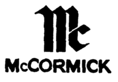 Mc McCORMICK Logo (EUIPO, 25.09.1998)