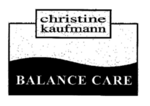 christine kaufmann BALANCE CARE Logo (EUIPO, 02.10.2001)