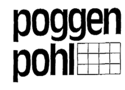 poggen pohl Logo (EUIPO, 29.04.2003)