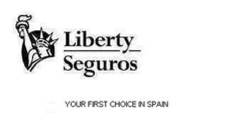 Liberty Seguros YOUR FIRST CHOICE IN SPAIN Logo (EUIPO, 08/21/2006)