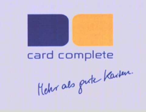 card complete Mehr als gute Karten. Logo (EUIPO, 10.11.2009)