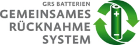 GRS BATTERIEN GEMEINSAMES RÜCKNAHMESYSTEM Logo (EUIPO, 18.05.2010)