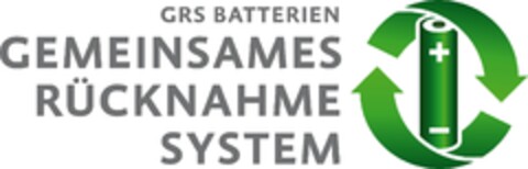 GRS BATTERIEN GEMEINSAMES RÜCKNAHMESYSTEM Logo (EUIPO, 05/18/2010)