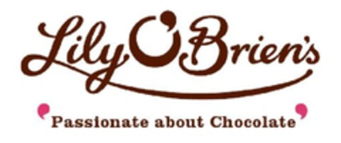 LILY O'BRIEN'S PASSIONATE ABOUT CHOCOLATE Logo (EUIPO, 10.08.2012)