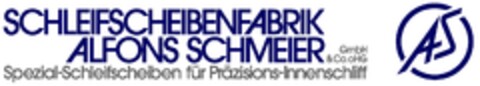 Schleifscheibenfabrik Alfons Schmeier GmbH & Co. oHG Spezial-Schleifscheiben für Präzisions-Innenschliff AS Logo (EUIPO, 05/06/2013)