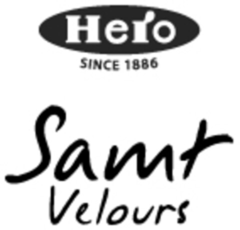 Hero SINCE 1886 Samt Velours Logo (EUIPO, 10.03.2014)