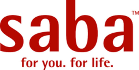 saba for you. for life. Logo (EUIPO, 03/04/2015)