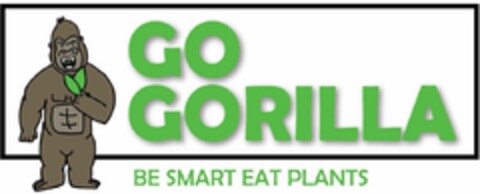 GO GORILLA BE SMART EAT PLANTS Logo (EUIPO, 01.12.2021)