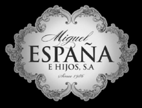 Miguel ESPAÑA E HIJOS , S.A Since 1986 Logo (EUIPO, 05/31/2024)