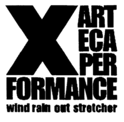 X ARTECA PERFORMANCE wind rain out stretcher Logo (EUIPO, 22.04.2002)
