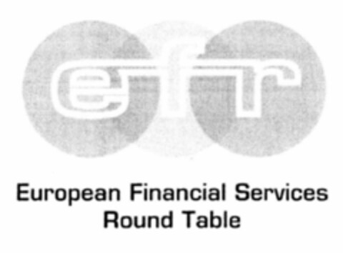 European Financial Services Round Table efr Logo (EUIPO, 04/18/2002)