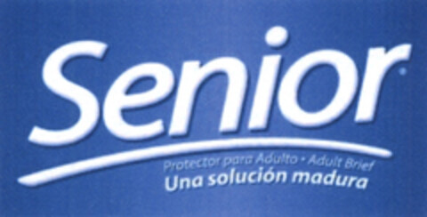 Senior Protector para Adulto · Adult Brief Una solución madura Logo (EUIPO, 05.04.2005)