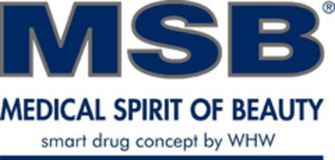 MSB MEDICAL SPIRIT OF BEAUTY Smart drug concept by WHW Logo (EUIPO, 06.09.2007)