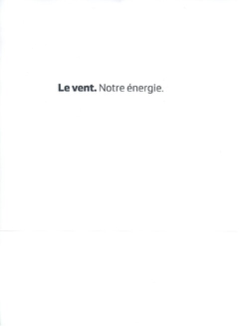 Le vent. Notre énergie. Logo (EUIPO, 10.08.2010)