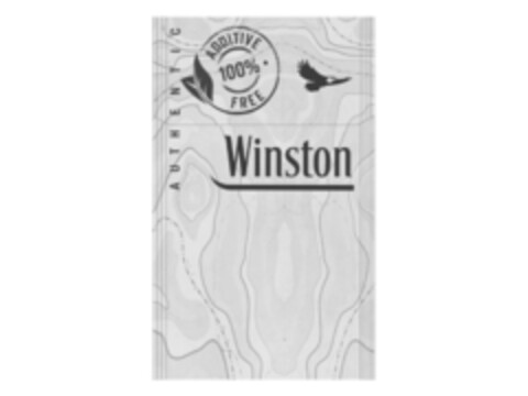 AUTHENTIC ADDITIVE 100% FREE WINSTON Logo (EUIPO, 06/24/2013)