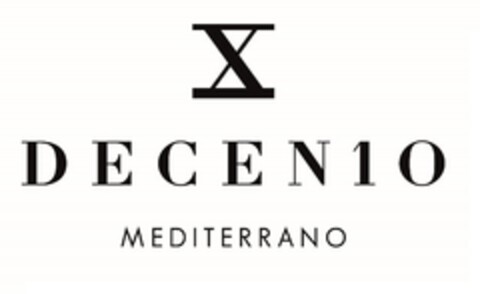 X DECEN1O MEDITERRANO Logo (EUIPO, 07.01.2015)