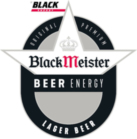BLACK ENERGY ORIGINAL PREMIUM BlackMeister BEER ENERGY LAGER BEER Logo (EUIPO, 14.02.2019)