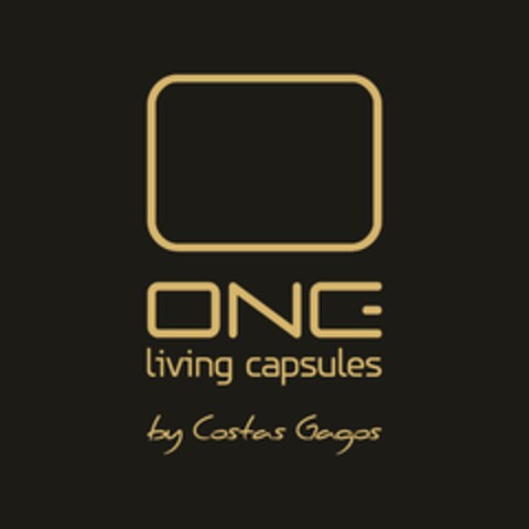 ONE living capsules by Costas Gagos Logo (EUIPO, 11.01.2024)