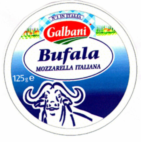 Nº IN ITALIA Galbani Bufala MOZZARELLA ITALIANA Logo (EUIPO, 03/27/1998)
