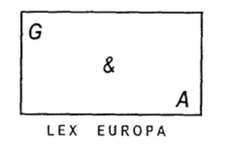 G & A LEX EUROPA Logo (EUIPO, 06/20/2000)