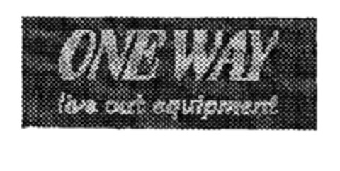 ONE WAY live out equipment Logo (EUIPO, 16.11.2000)