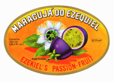 MARACUJÁ DO EZEQUIEL EZEKIEL'S PASSION-FRUIT PORTUGAL Logo (EUIPO, 02.08.2001)