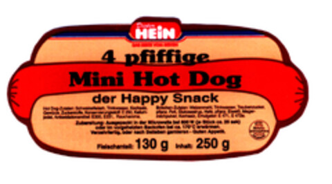 4 pfiffige Mini Hot Dog Logo (EUIPO, 05/05/2003)