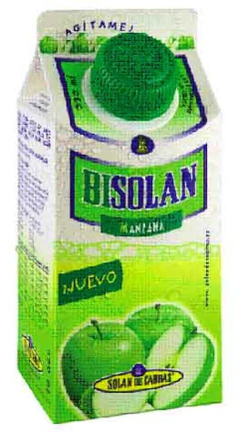 AGITAME! BISOLAN MANZANA NUEVO SOLAN DE CABRAS Logo (EUIPO, 20.09.2005)