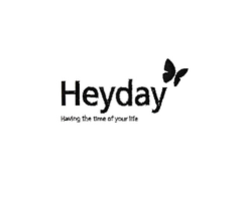 Heyday Having the time of your life Logo (EUIPO, 12/02/2005)