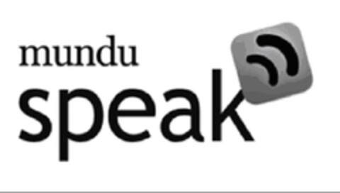 mundu SPEAK Logo (EUIPO, 21.04.2009)