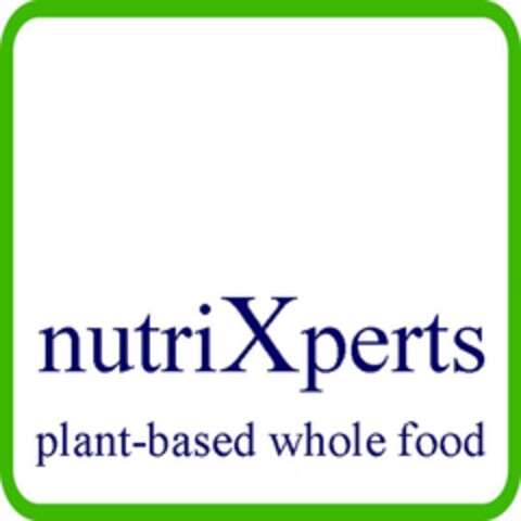 nutriXperts plant-based whole food Logo (EUIPO, 14.08.2013)