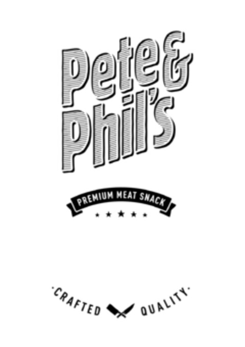 Pete & Phil's PREMIUM MEAT SNACK CRAFTED QUALITY Logo (EUIPO, 08/28/2017)