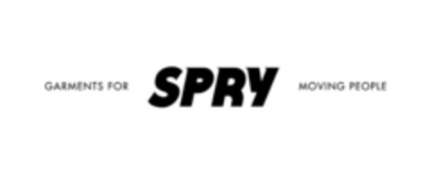 GARMENTS FOR SPRY MOVING PEOPLE Logo (EUIPO, 25.01.2019)
