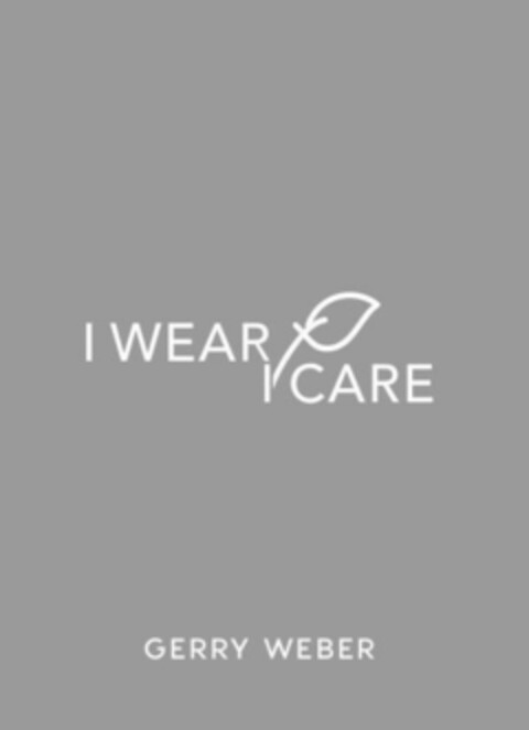 I WEAR I CARE GERRY WEBER Logo (EUIPO, 14.08.2019)