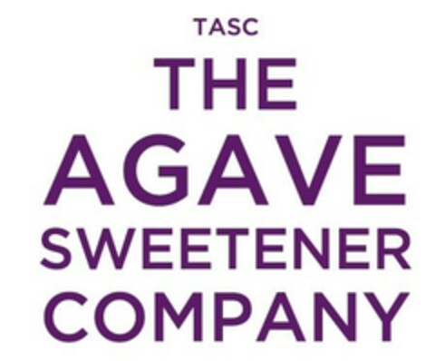 TASC THE AGAVE SWEETENER COMPANY Logo (EUIPO, 03/14/2022)