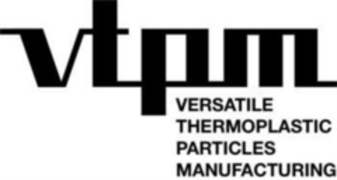 vtpm versatile thermoplastic particles manufacturing Logo (EUIPO, 20.01.2023)