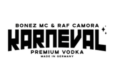 BONEZ MC & RAF CAMORA KARNEVAL PREMIUM VODKA MADE IN GERMANY Logo (EUIPO, 19.02.2019)