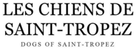 LES CHIENS DE SAINT - TROPEZ DOGS OF SAINT - TROPEZ Logo (EUIPO, 12.05.2023)