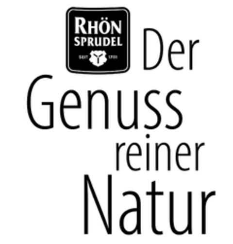 RHÖN SPRUDEL Der Genuss reiner Natur SEIT 1781 Logo (EUIPO, 17.10.2023)