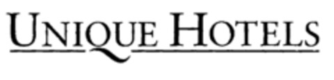 UNIQUE HOTELS Logo (EUIPO, 01.04.1996)