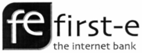 fe first-e the internet bank Logo (EUIPO, 01/13/1999)