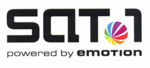 SAT.1 powered by emotion Logo (EUIPO, 08/06/2001)