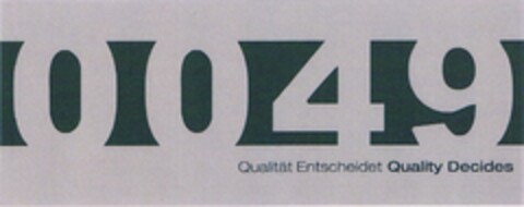 0049 Qualität Entscheidet Quality Decides Logo (EUIPO, 19.01.2011)