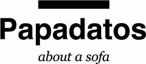 Papadatos about a sofa Logo (EUIPO, 10/21/2014)