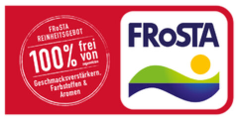 FRoSTA FRoSTA REINHEITSGEBOT 100 % frei von zugesetzten Geschmacksverstärkern, Farbstoffen & Aromen Logo (EUIPO, 07/23/2015)