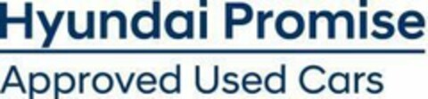 Hyundai Promise Approved Used Cars Logo (EUIPO, 02.10.2019)