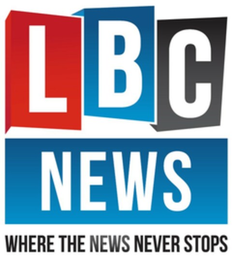 LBC NEWS WHERE THE NEWS NEVER STOPS Logo (EUIPO, 22.10.2019)