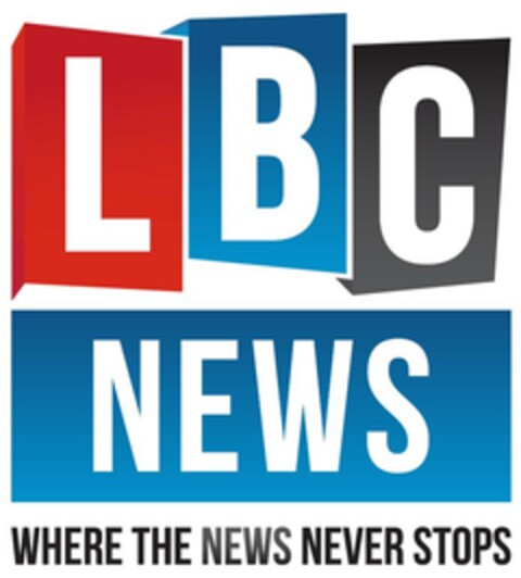 LBC NEWS WHERE THE NEWS NEVER STOPS Logo (EUIPO, 10/22/2019)